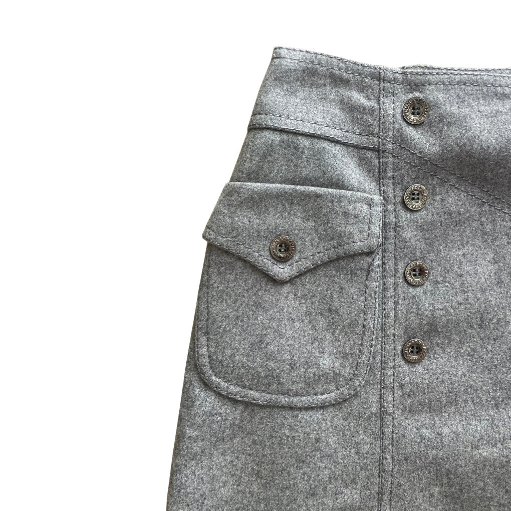Vintage Gray Mini Skirt 1960s