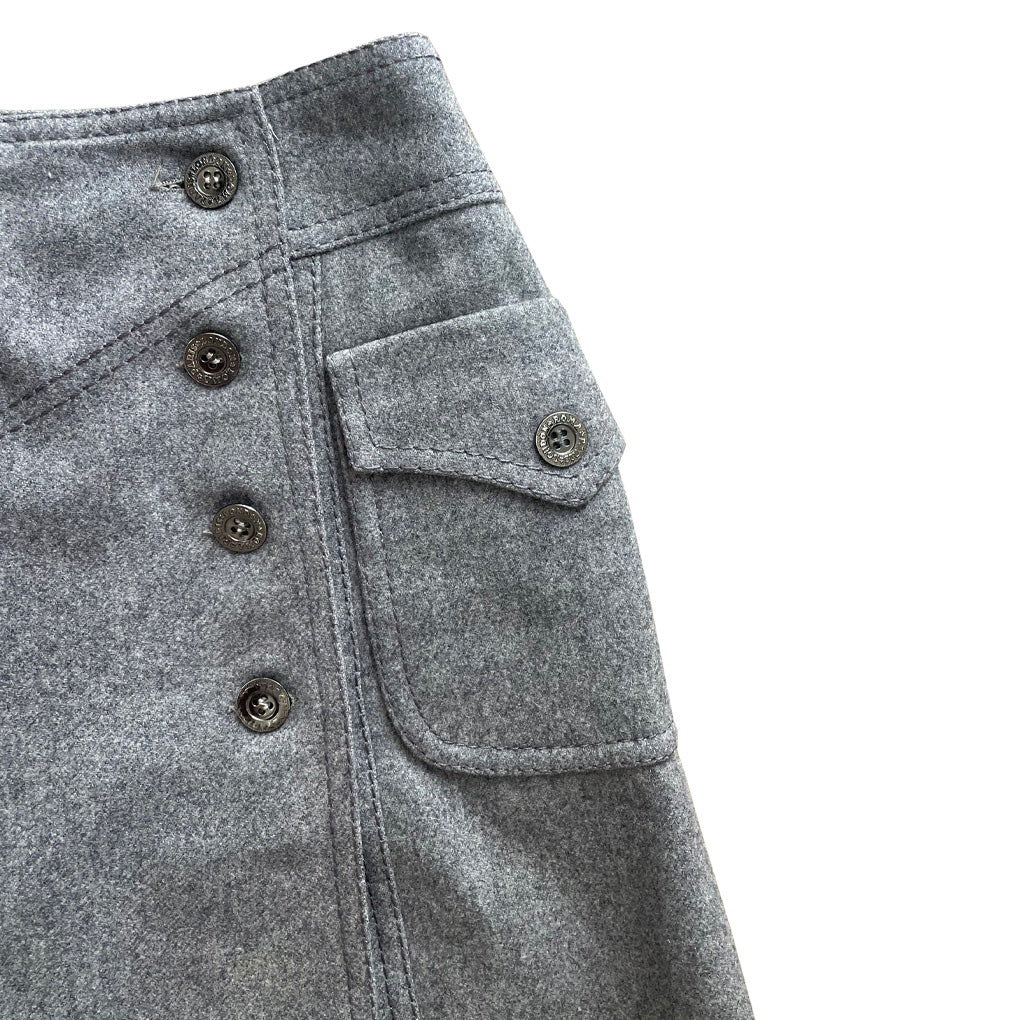 Vintage Gray Mini Skirt 1960s