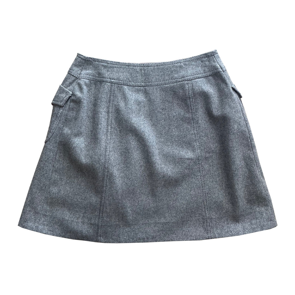 Vintage Gray Mini Skirt 1960s