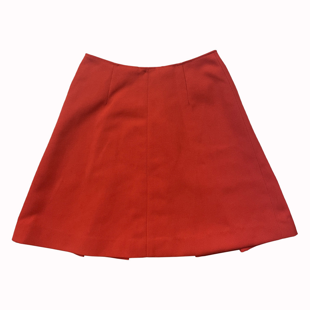 Vintage Mini Red Skirt 1970s