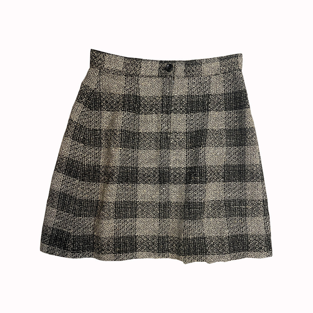 Vintage Checked Mini Skirt 1970s