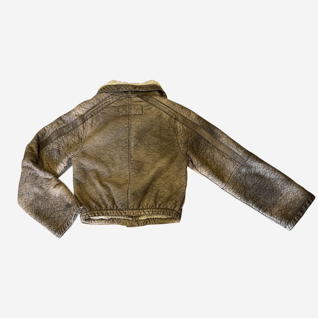 Vintage Shearling Short Emporio Armani Reversible 1990s