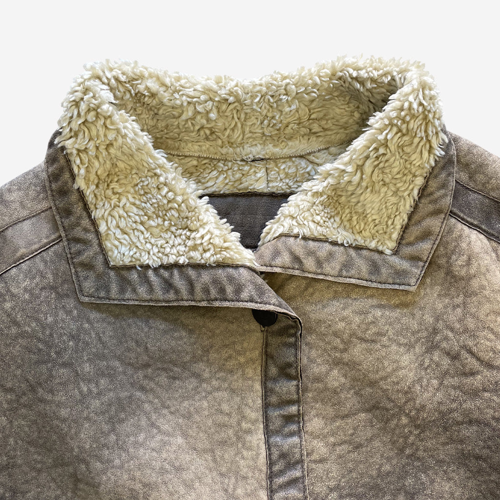 Vintage Shearling Short Emporio Armani Reversible 1990s