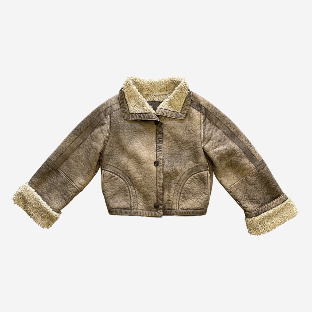 Vintage Shearling Short Emporio Armani Reversible 1990s