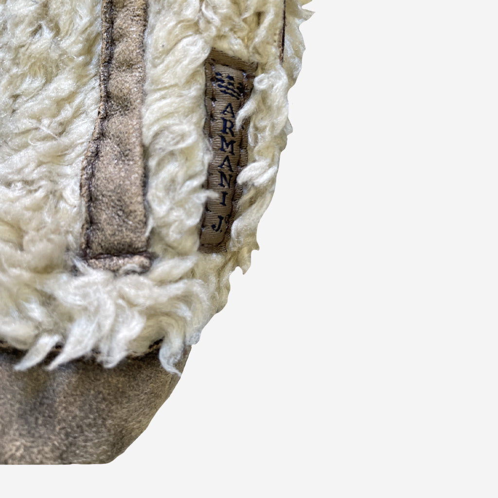 Vintage Shearling Short Emporio Armani Reversible 1990s