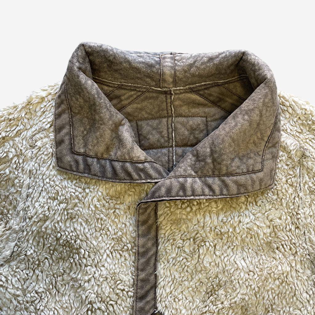 Vintage Shearling Short Emporio Armani Reversible 1990s