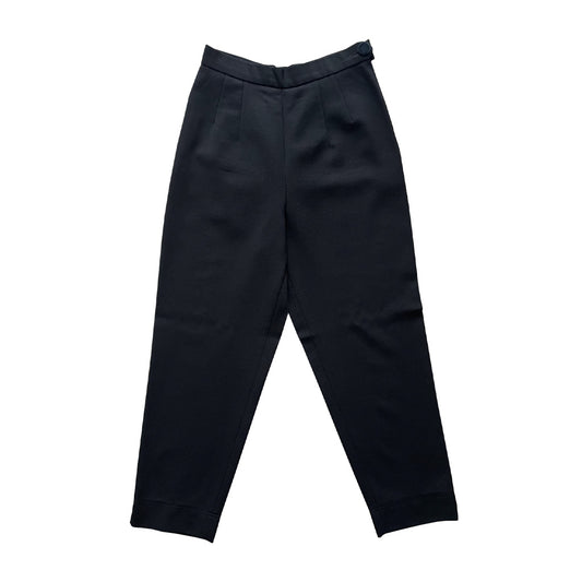 Vintage Black Virgin Wool Trousers - Moschino Cheap and Chic