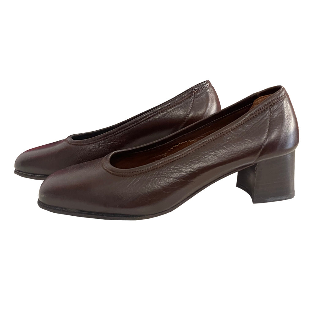 Vintage Brown Genuine Leather Shoes