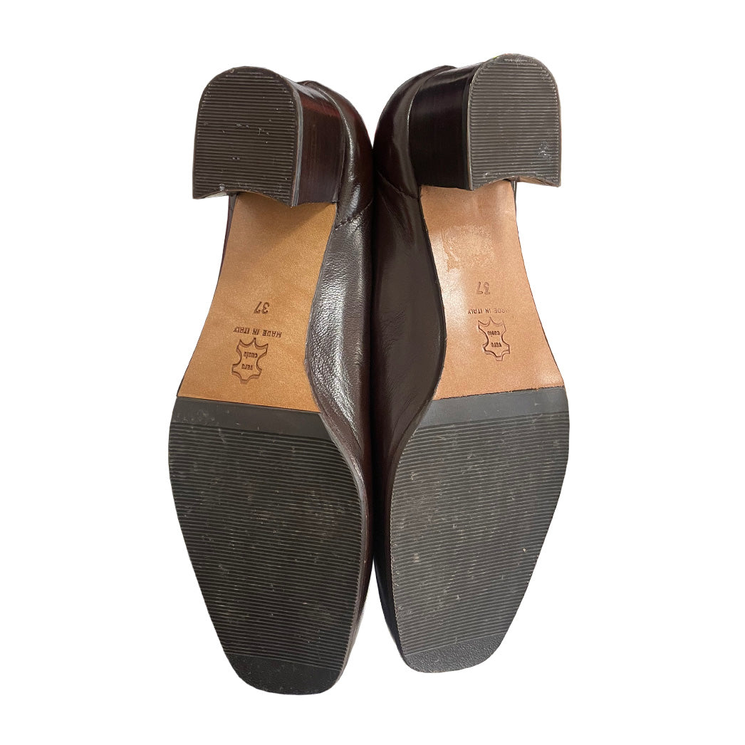 Vintage Brown Genuine Leather Shoes