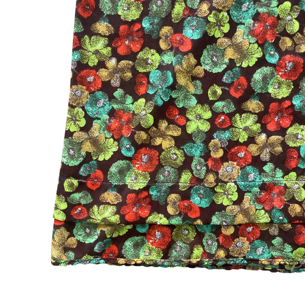 Vintage Patterned Slip Dress