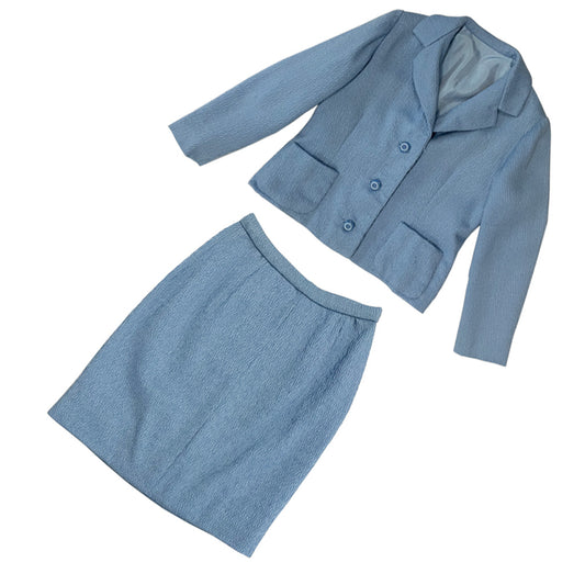 Vintage Tailored Blue Suit 1960s
