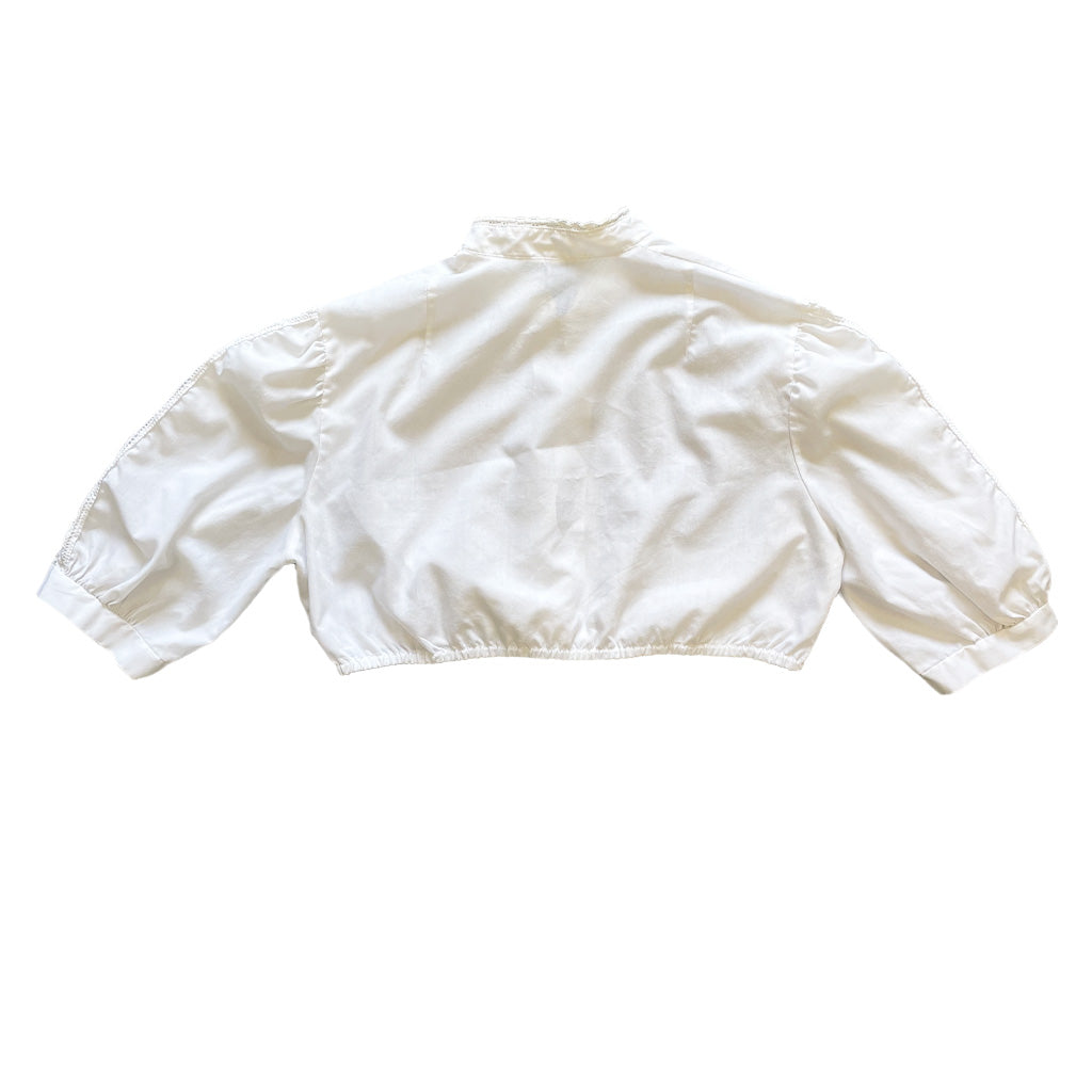 Vintage Tyrolean White Top