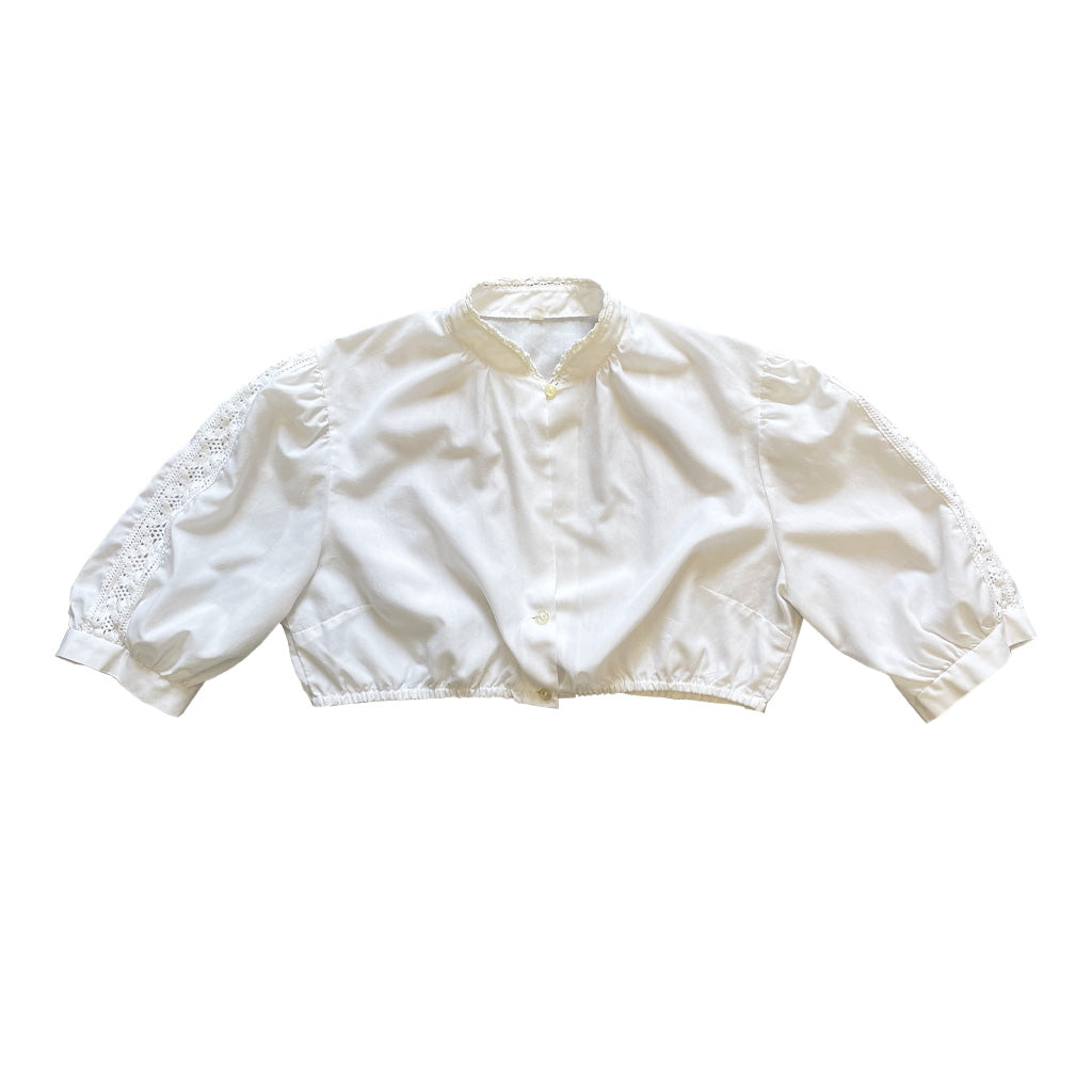 Vintage Tyrolean White Top