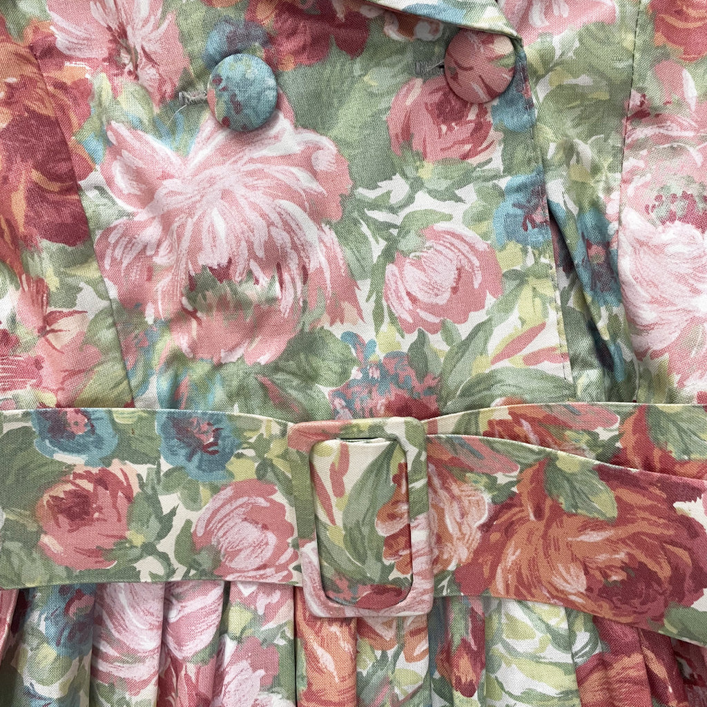 Vintage Cotton Flower Dress - Chantal Rosner 1950s