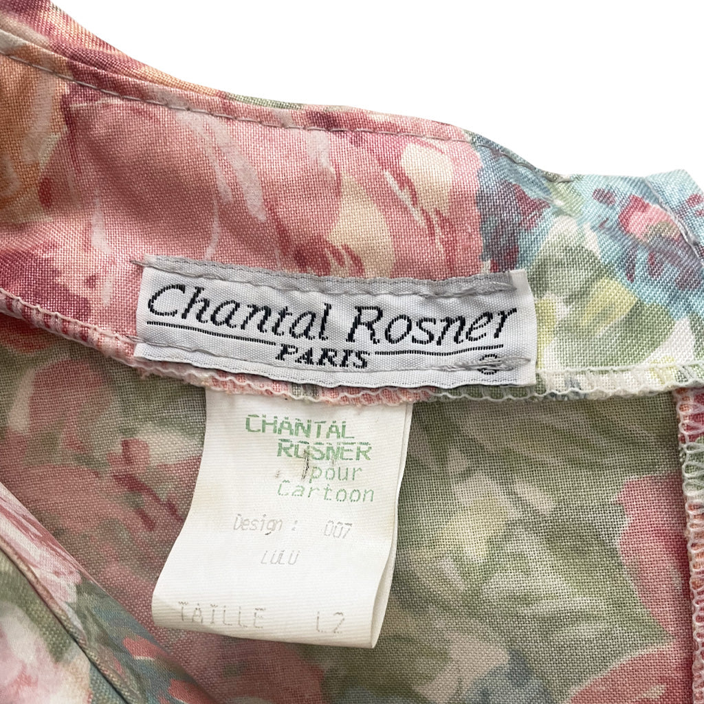 Vintage Cotton Flower Dress - Chantal Rosner 1950s