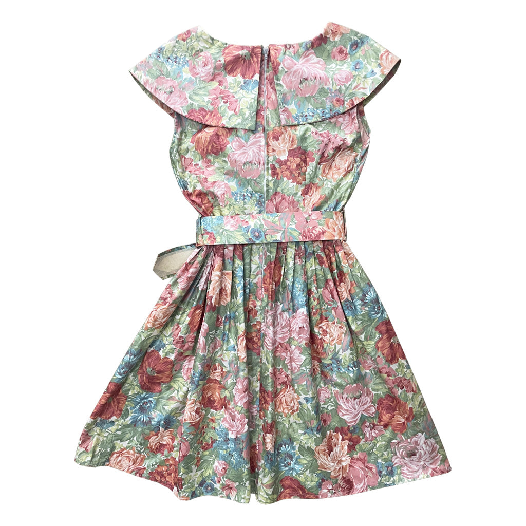 Vintage Cotton Flower Dress - Chantal Rosner 1950s