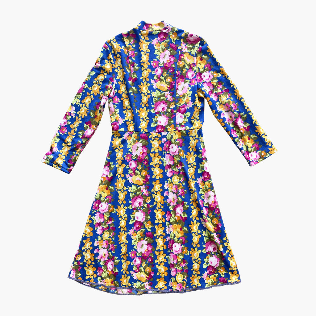 Vintage Floral Wrap Dress 1970s