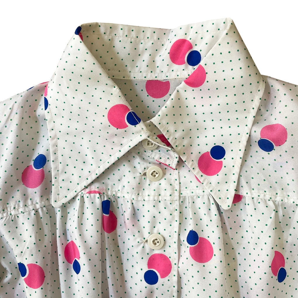 Vintage Patterned Dress 1970s