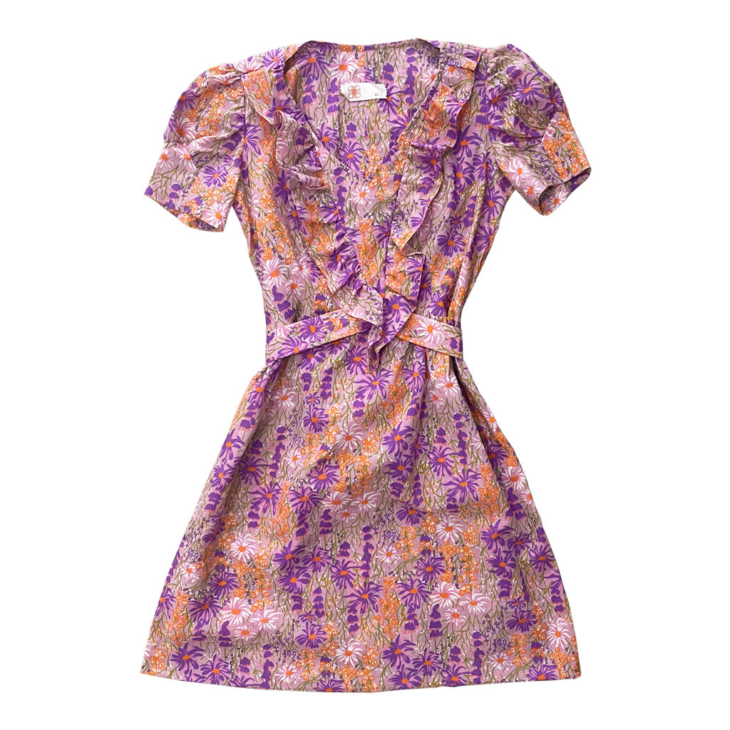 Vintage Cotton Dress With Pattern 1960s