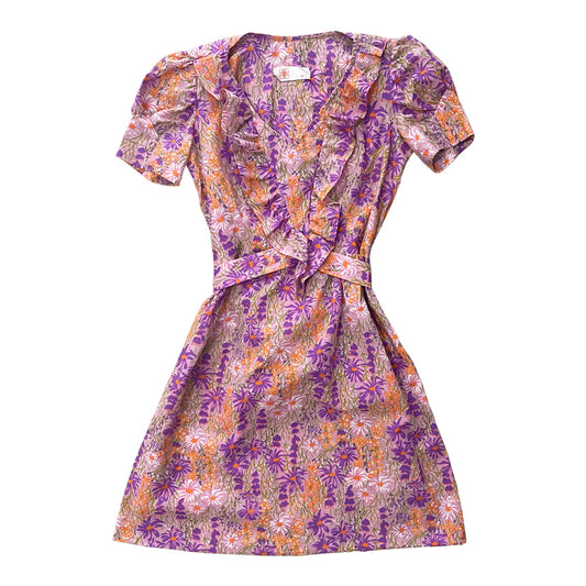Vintage Cotton Dress With Pattern 1960s