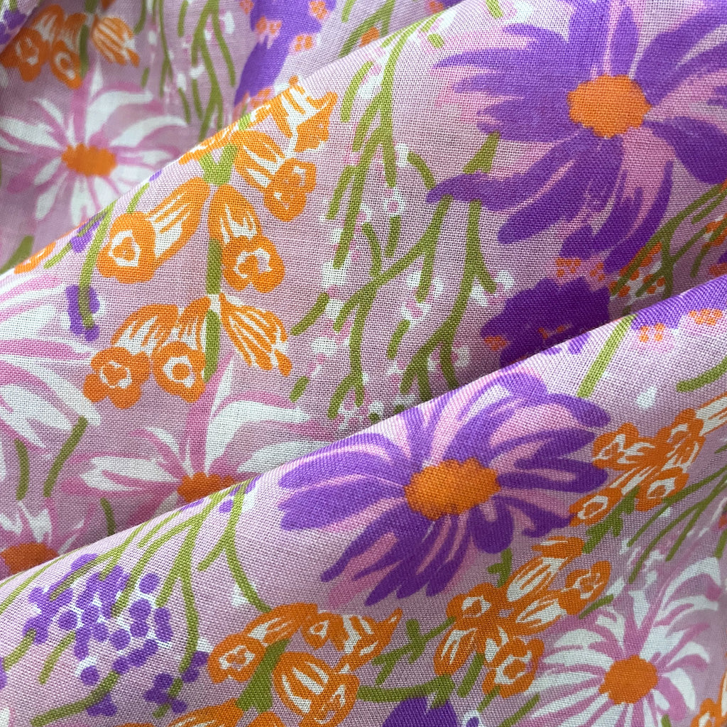 Vintage Cotton Dress With Pattern 1960s
