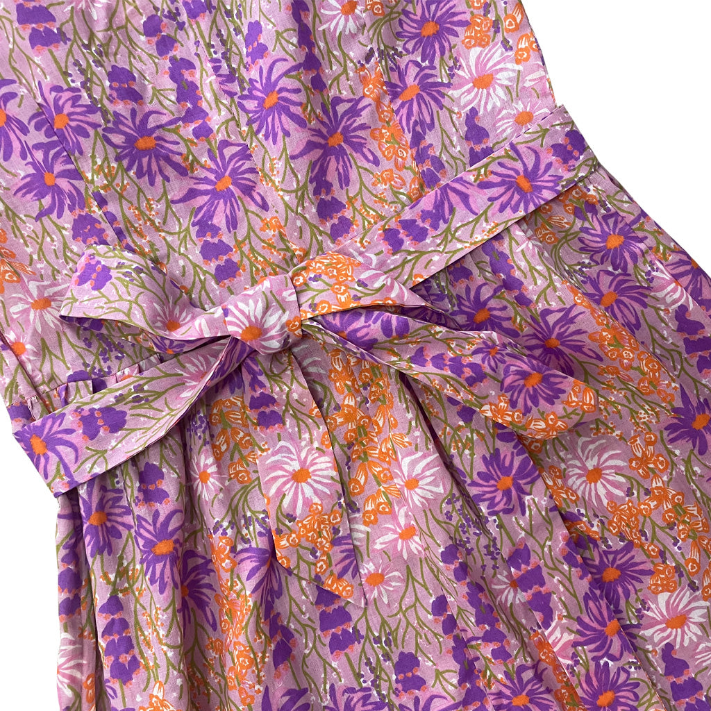 Vintage Cotton Dress With Pattern 1960s