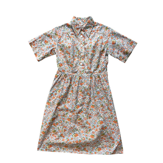 Vintage Provencal Style Cotton Dress