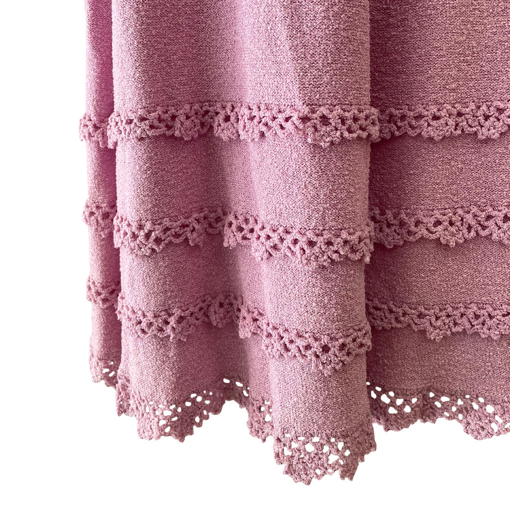 Vintage lilac knitted dress 1970s