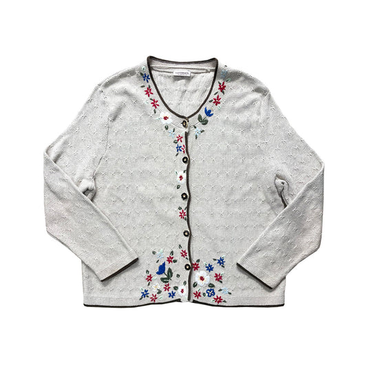 Vintage Austrian Hand Embroidered Cardigan - Landhaus