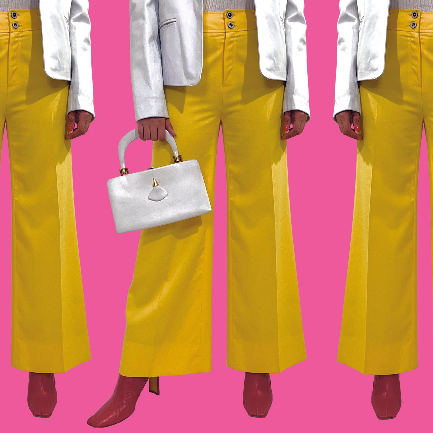 Vintage Yellow Trousers 1970s