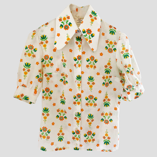 Vintage Floral Shirt 1970s
