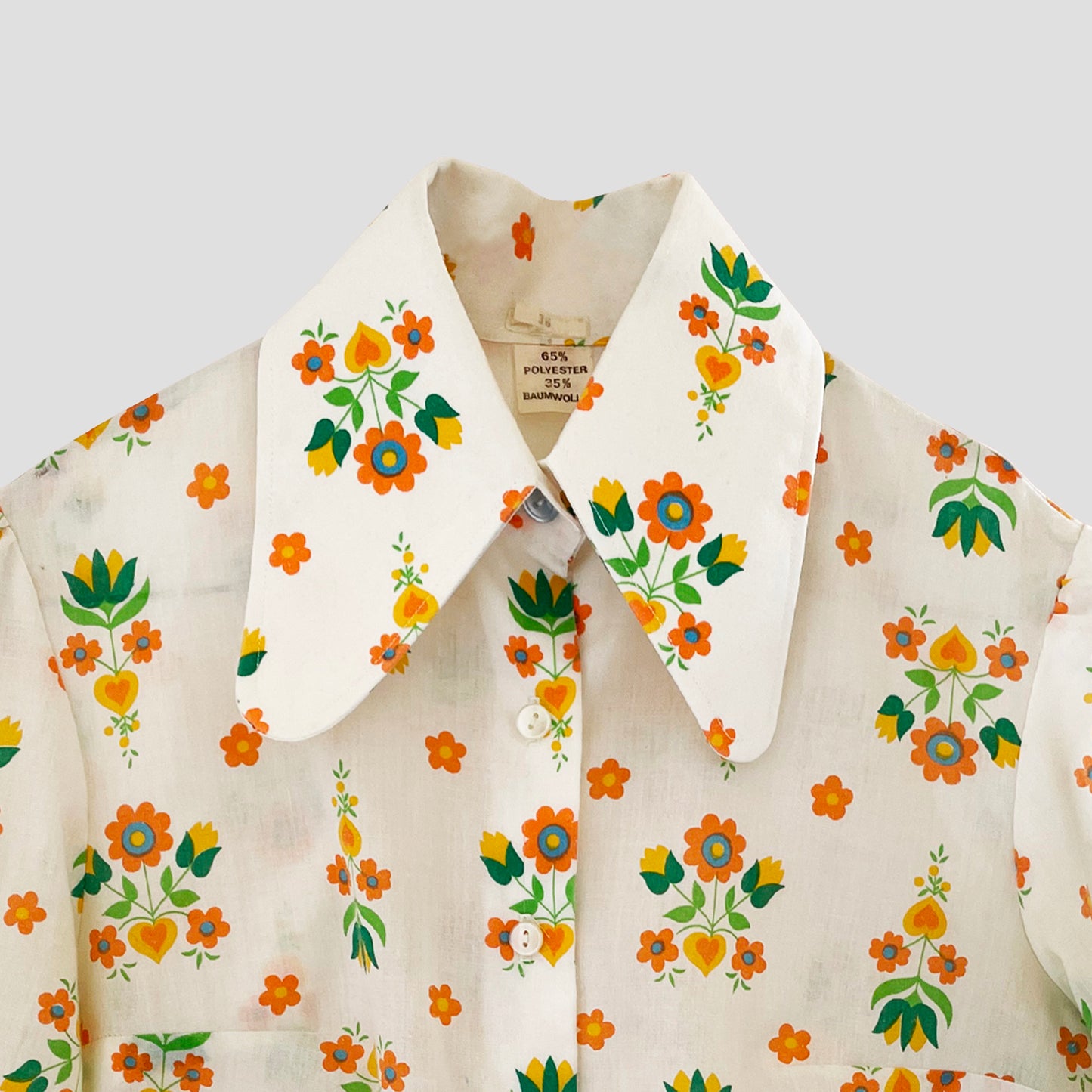 Vintage Floral Shirt 1970s