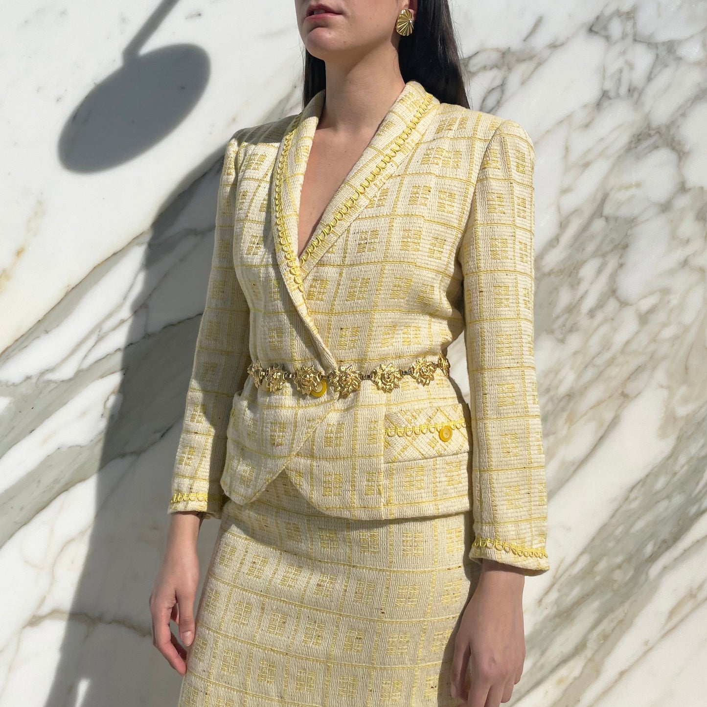 Vintage Yellow Blazer 1960s