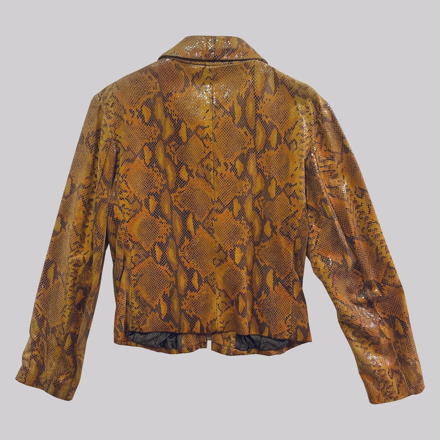 Vintage Genuine Python Leather Jacket 1980s