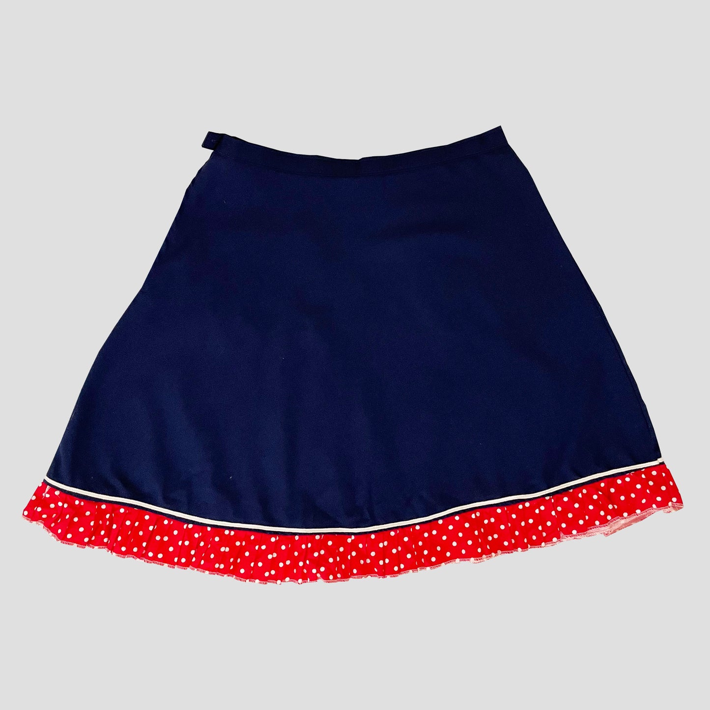 Vintage Miniskirt With Pockets And Rouge 1960