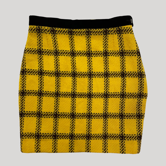 Vintage Escada Wool Mini Skirt 90s