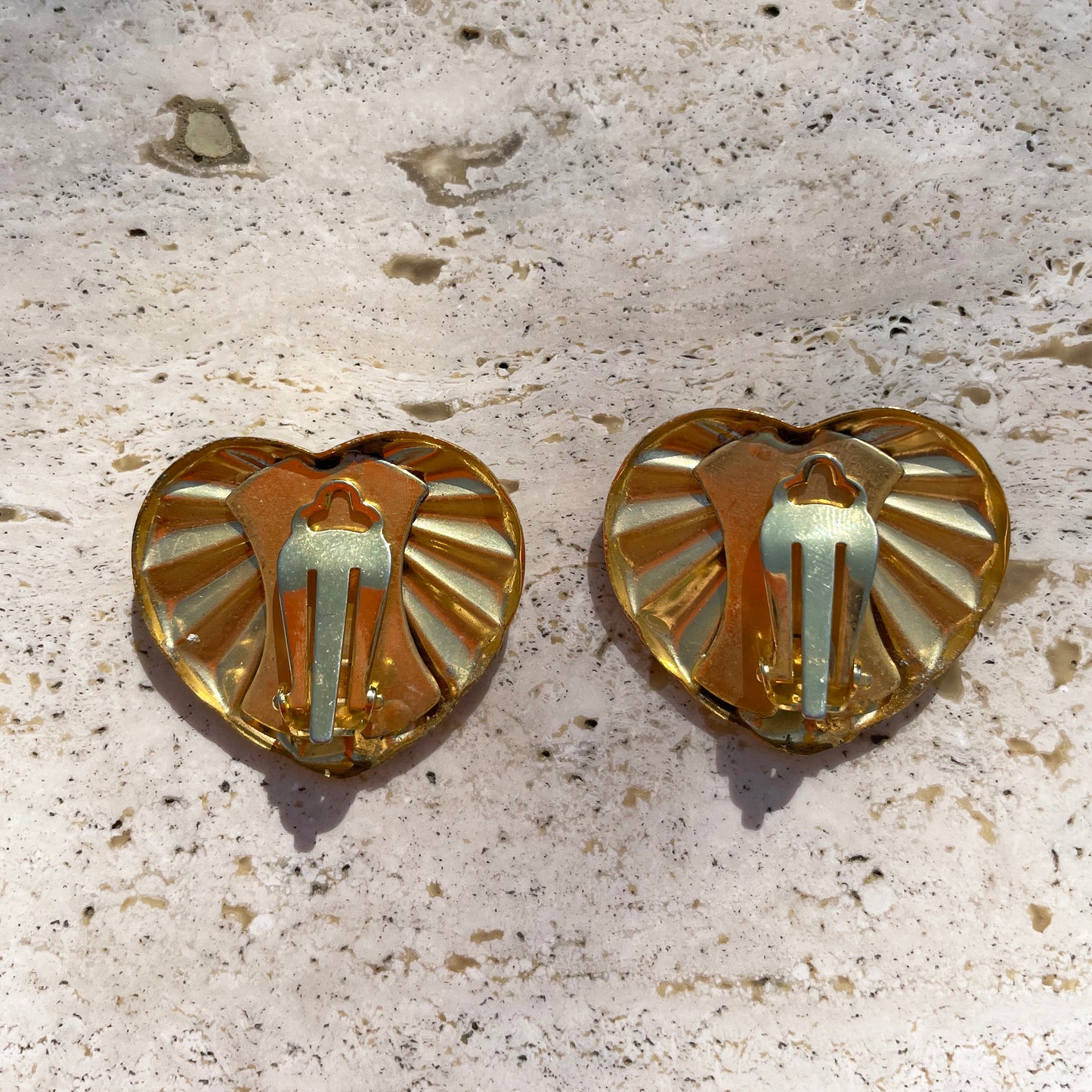 Vintage Heart Earrings 1960s