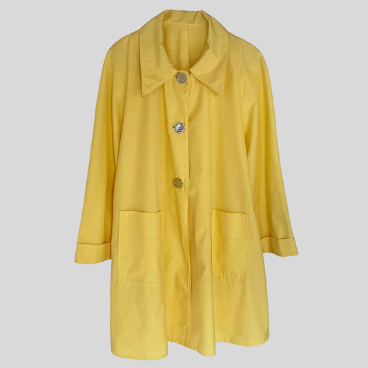 Vintage Yellow Dust Coat 1970s