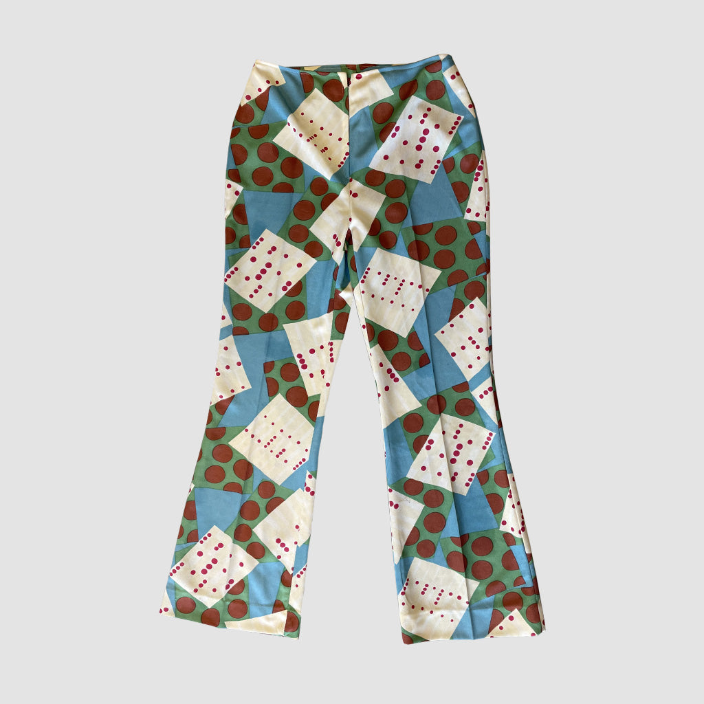 Vintage Patterned Trousers 1970s