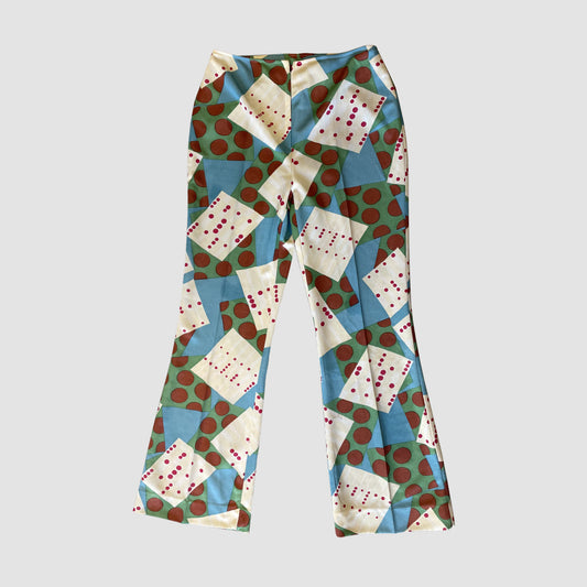Vintage Patterned Trousers 1970s