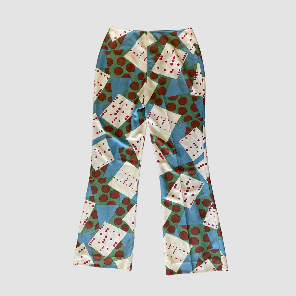 Vintage Patterned Trousers 1970s