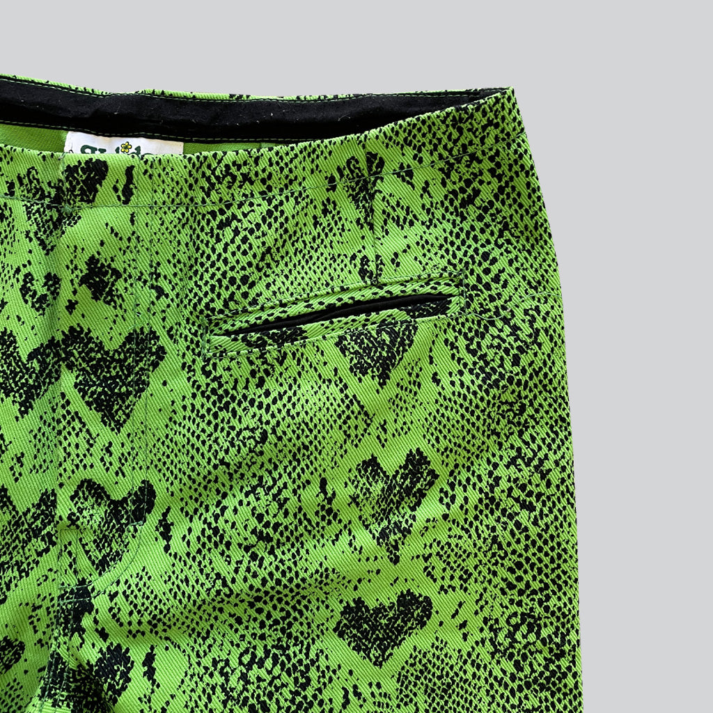 Vintage Python Effect Trousers Holiday By Emma Mulholland