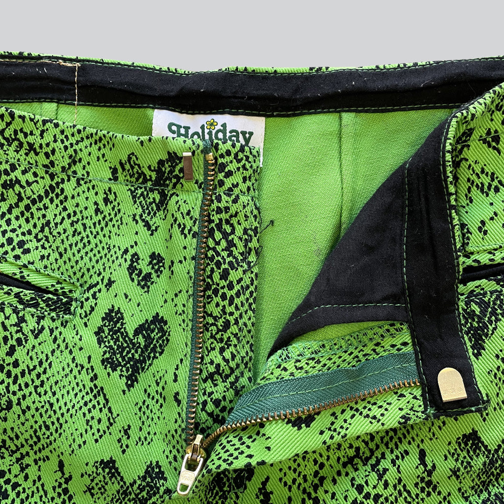 Vintage Python Effect Trousers Holiday By Emma Mulholland