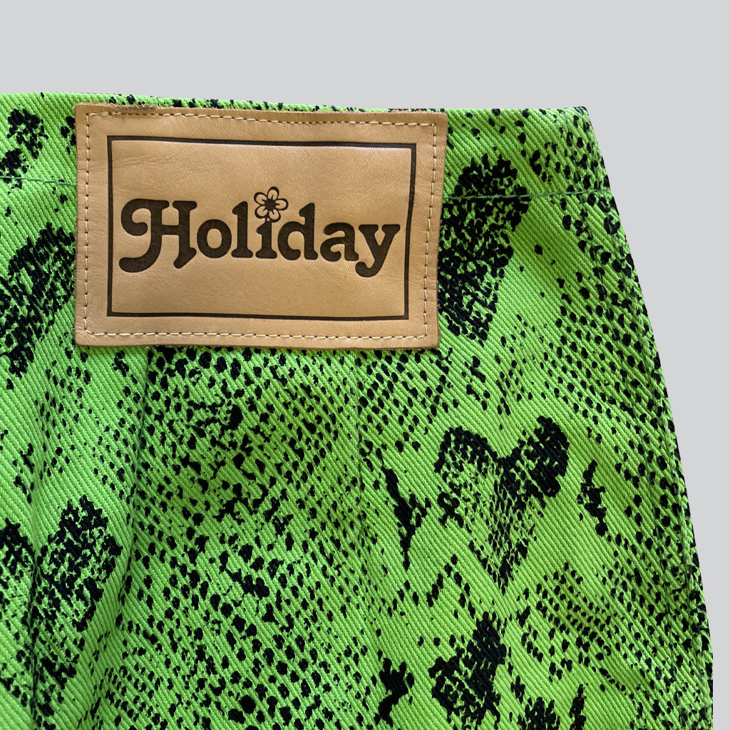 Vintage Python Effect Trousers Holiday By Emma Mulholland