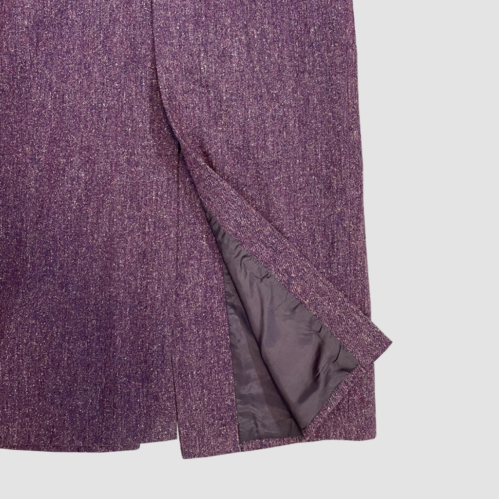 Vintage Long Coat With Pink Fur 1970s