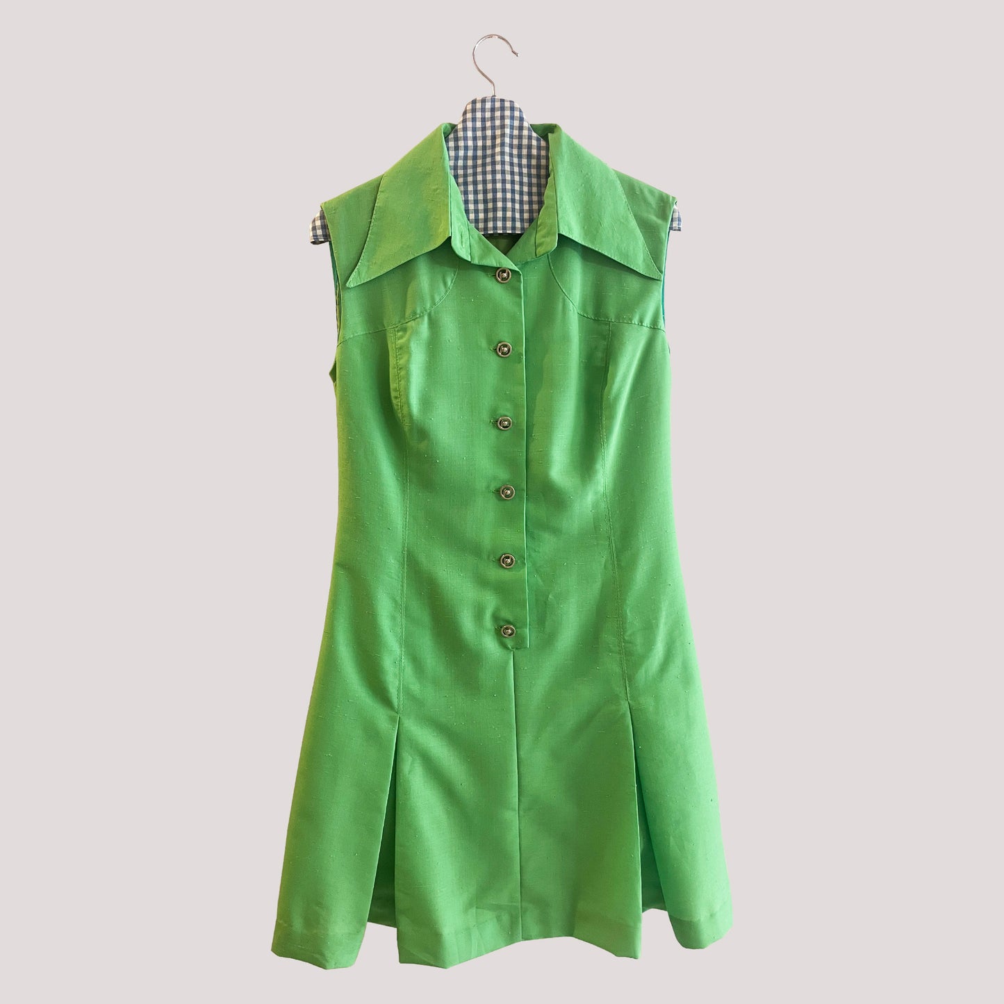 Vintage Green Dress With Belt 1960s