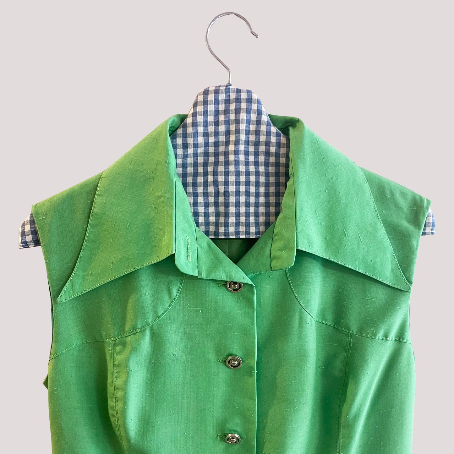 Vintage Green Dress With Belt 1960s