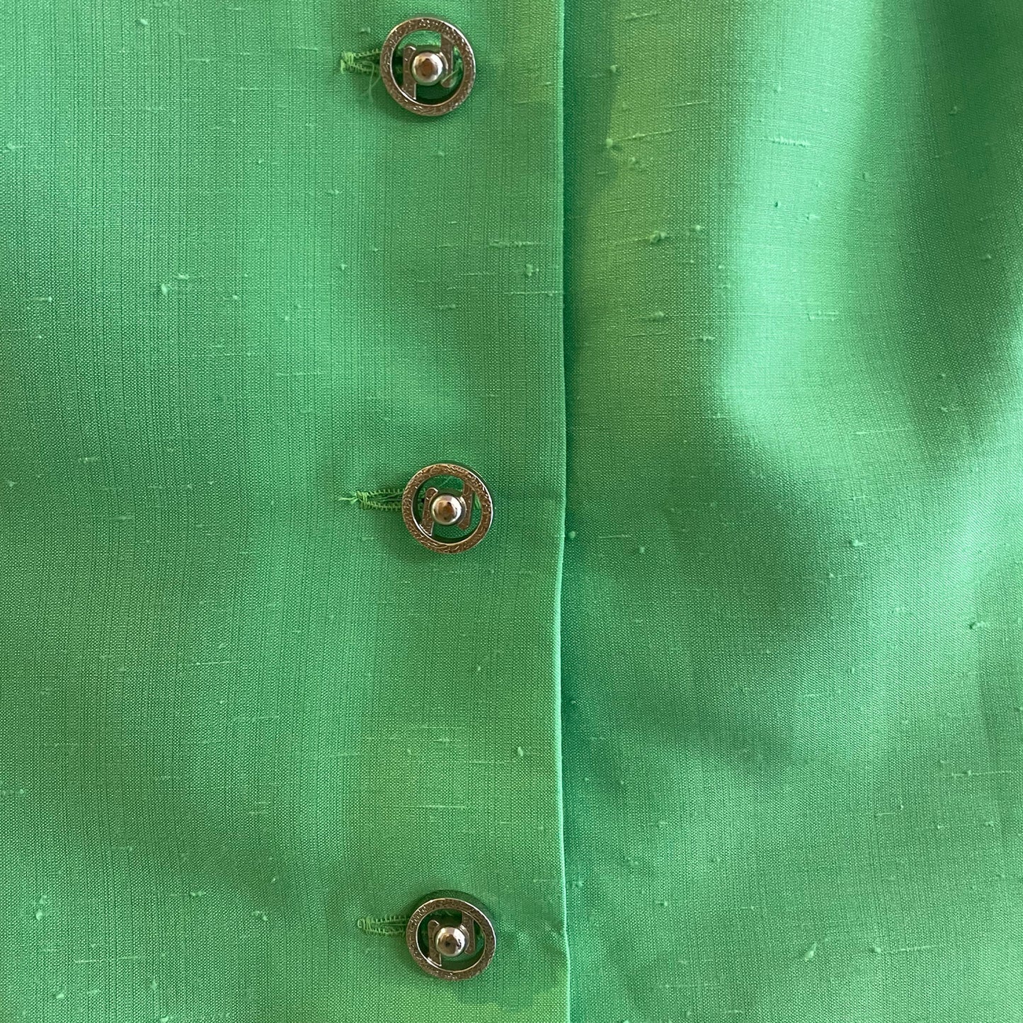 Vintage Green Dress With Belt 1960s