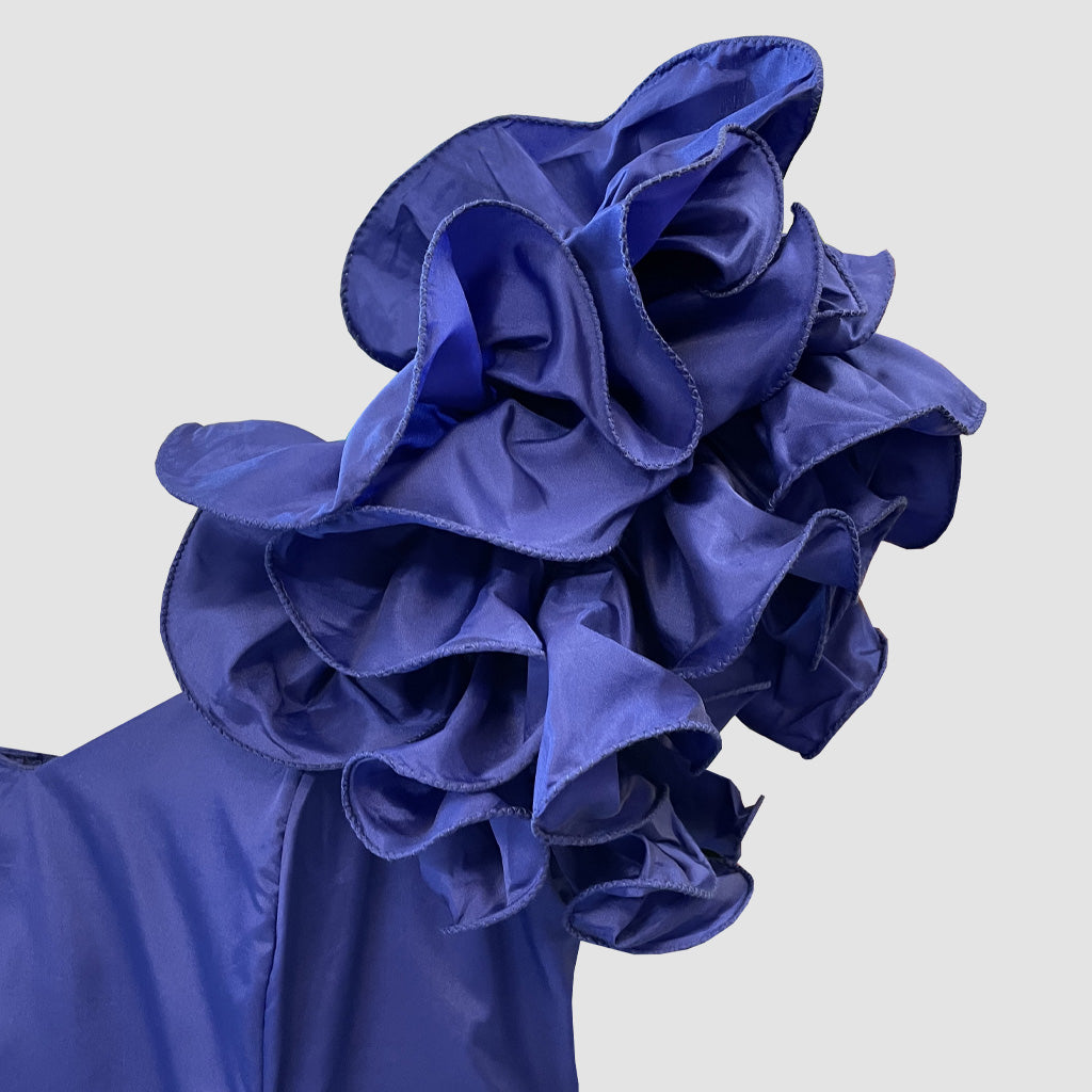 Vintage Usa Party Dress With Bow 1980s