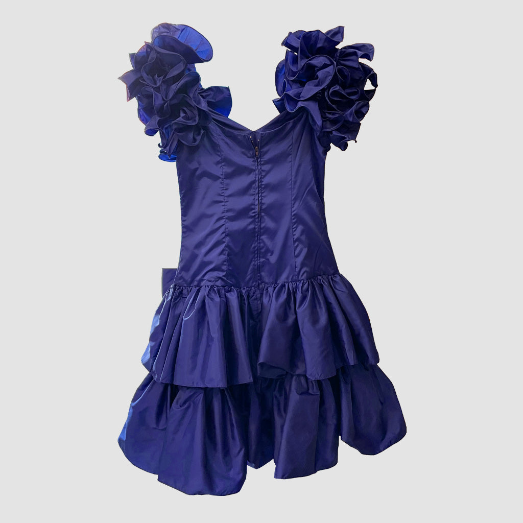 Vintage Usa Party Dress With Bow 1980s